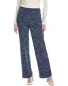 St John St. John Stretch Tweed Jersey Pull-on Pant In Blue