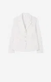 St John Stretch Tweed Suiting Jacket In Iv00