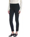 St John St. John Collection 'jennifer' Crepe Marocain Ankle Pants In Blue