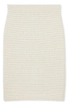 St John Knit Pencil Skirt In Ecru