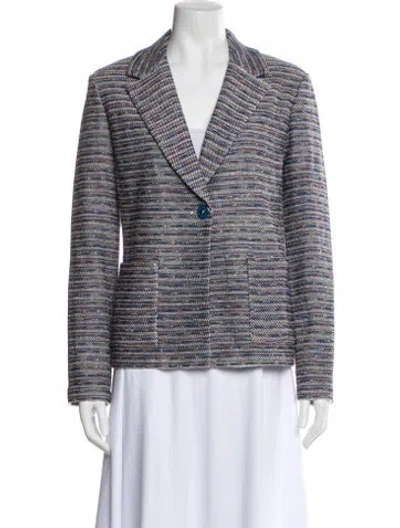 Pre-owned St John Striped Blazer