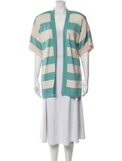 Pre-owned St John Striped Blazer In Multi