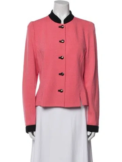 Pre-owned St John Striped Blazer In Multi