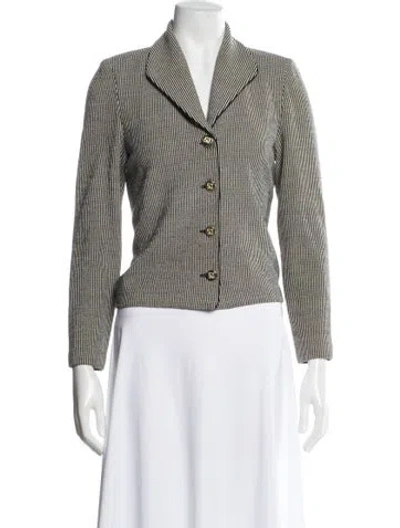 Pre-owned St John Striped Blazer In Multi