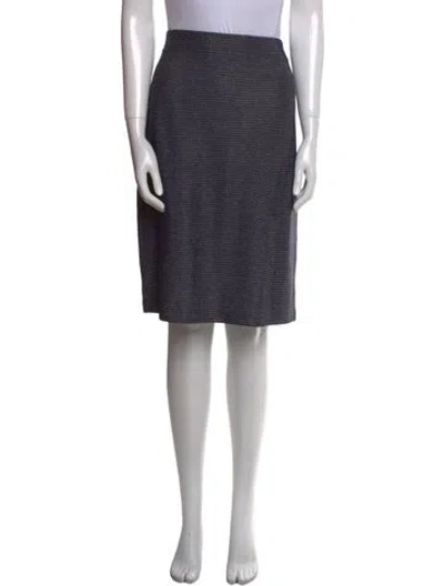 Pre-owned St John Striped Knee-length Skirt In Multi