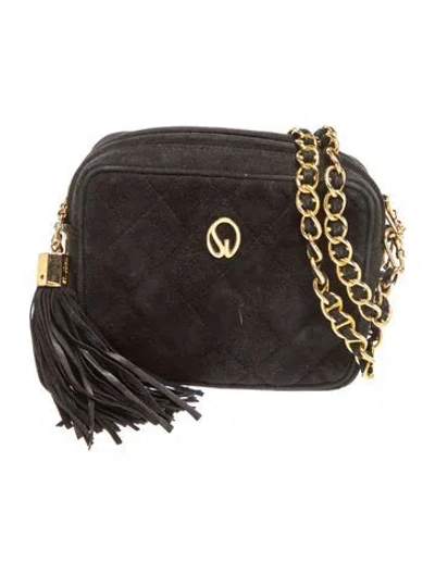Pre-owned St John Suede Evening Bag In Black