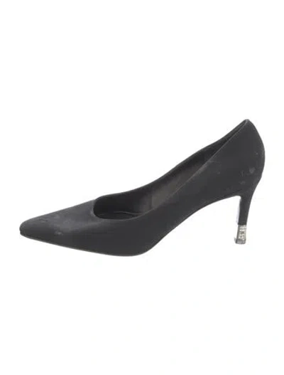 Pre-owned St John Suede Pumps In Black