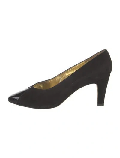Pre-owned St John Suede Pumps In Multi