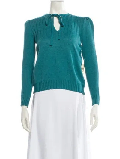 Pre-owned St John Sweater In Blue