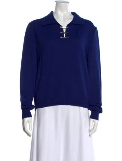 Pre-owned St John Sweater In Blue