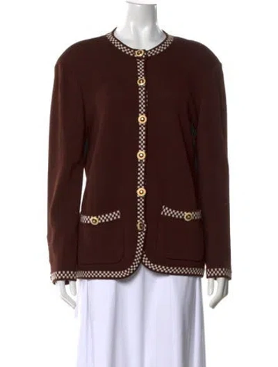 Pre-owned St John Sweater In Brown