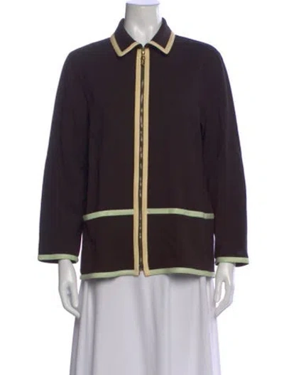 Pre-owned St John Sweater In Brown