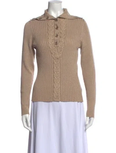Pre-owned St John Sweater In Gold