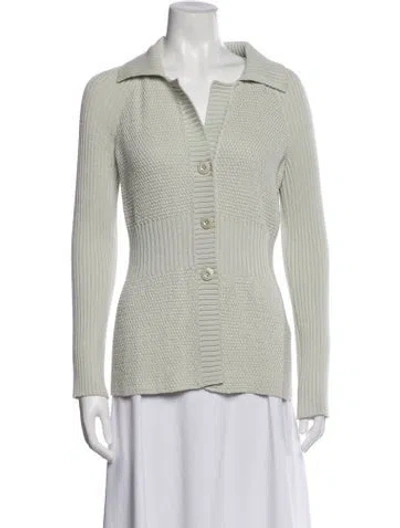 Pre-owned St John Sweater In Green