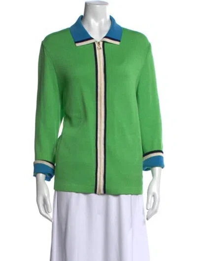 Pre-owned St John Sweater In Green