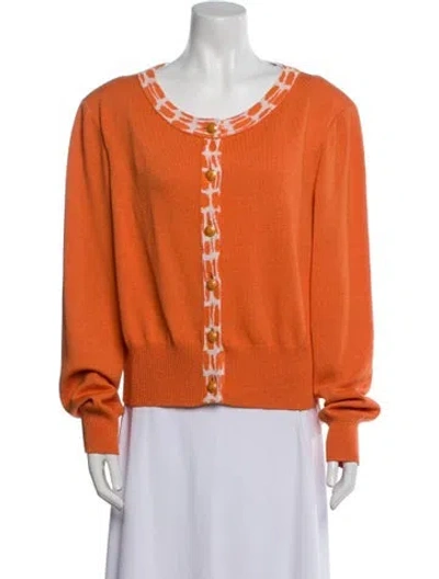 Pre-owned St John Sweater In Orange