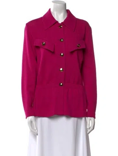 Pre-owned St John Sweater In Pink