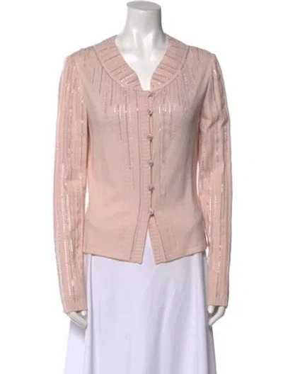 Pre-owned St John Sweater In Pink