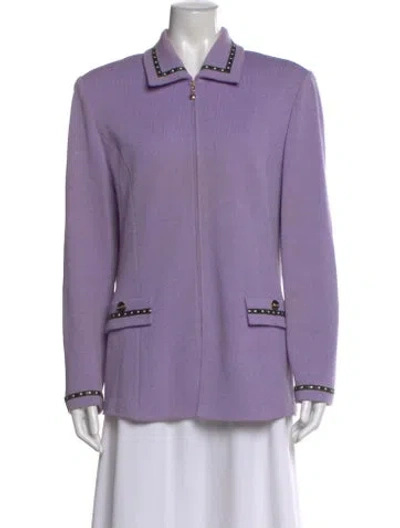 Pre-owned St John Sweater In Purple