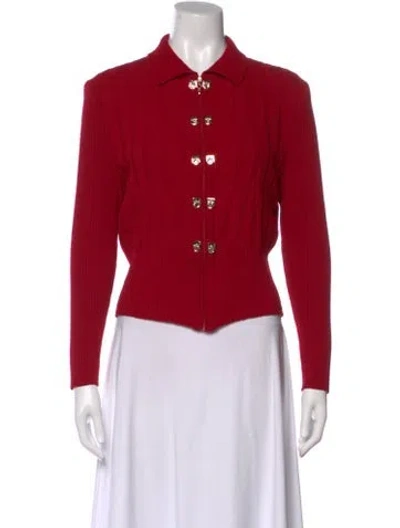 Pre-owned St John Sweater In Red