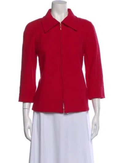 Pre-owned St John Sweater In Red