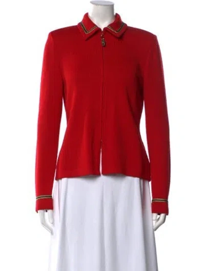 Pre-owned St John Sweater In Red