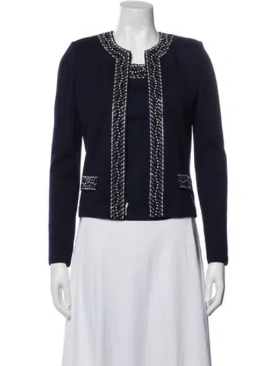 Pre-owned St John Sweater Set Wool Set In Black
