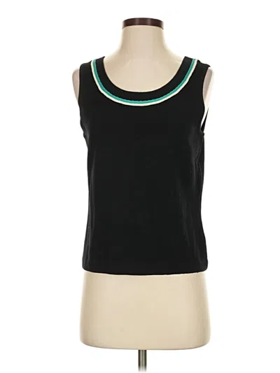 Pre-owned St John Sweater Vest In Black