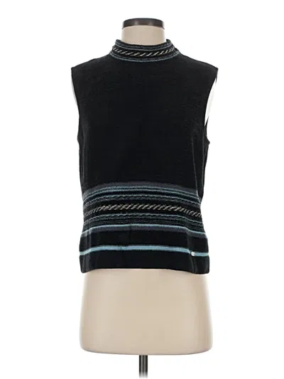 Pre-owned St John Sweater Vest In Black