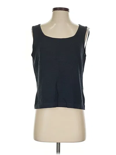 Pre-owned St John Sweater Vest In Blue
