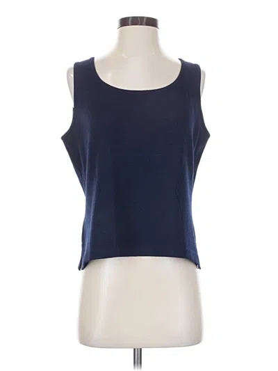 Pre-owned St John Sweater Vest In Blue
