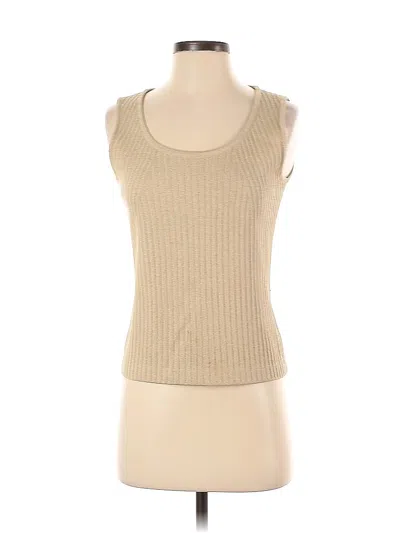 Pre-owned St John Sweater Vest In Brown