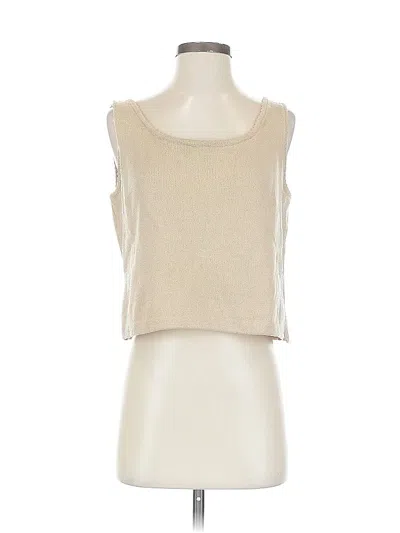 Pre-owned St John Sweater Vest In Brown