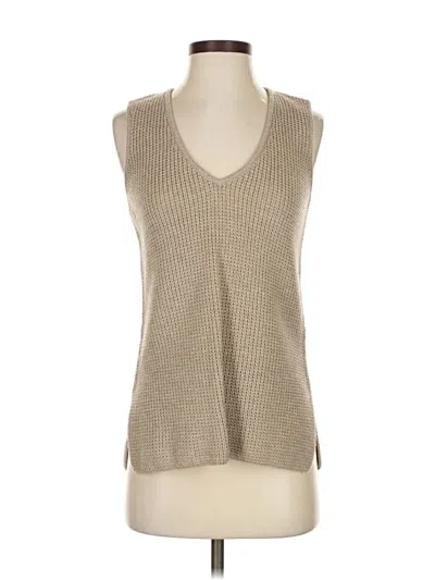 Pre-owned St John Sweater Vest In Brown