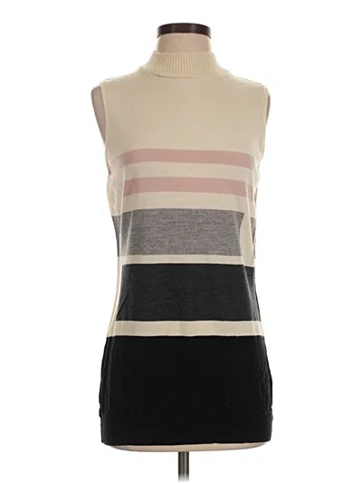 Pre-owned St John Sweater Vest In Gray