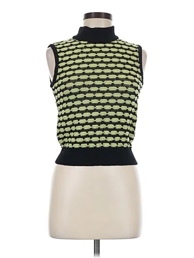 Pre-owned St John Sweater Vest In Green