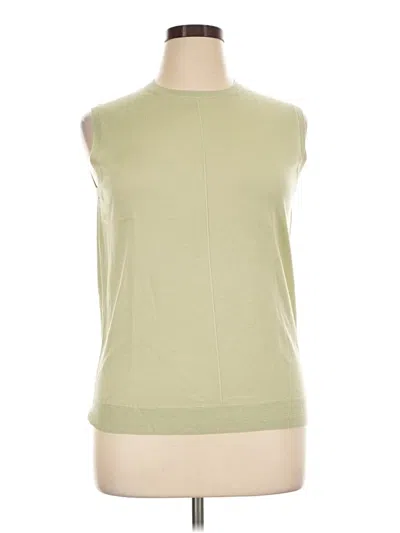 Pre-owned St John Sweater Vest In Green