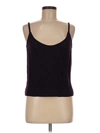 Pre-owned St John Sweater Vest In Purple