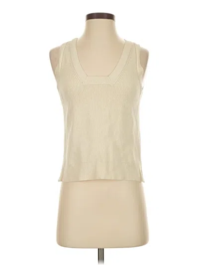 Pre-owned St John Sweater Vest In White