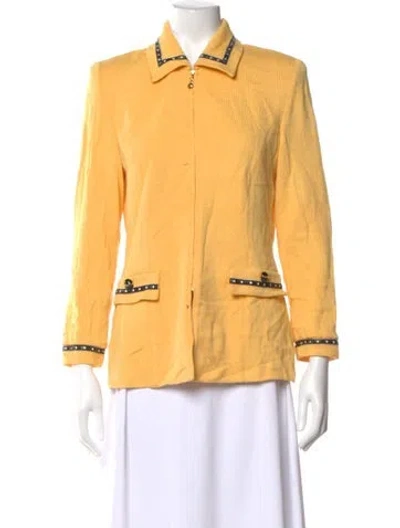Pre-owned St John Sweater In Yellow
