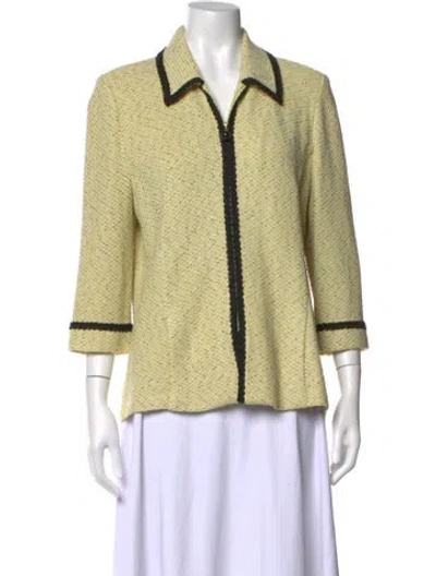 Pre-owned St John Sweater In Yellow