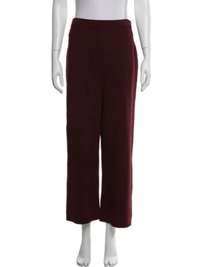 Pre-owned St John Sweatpants In Burgundy