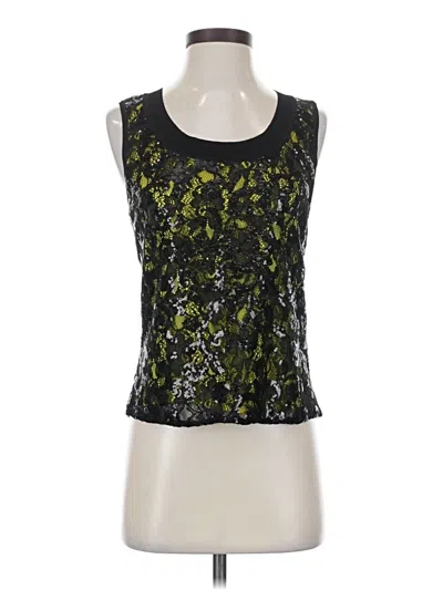 Pre-owned St John Tank Top Black Strapless Neckline Tops