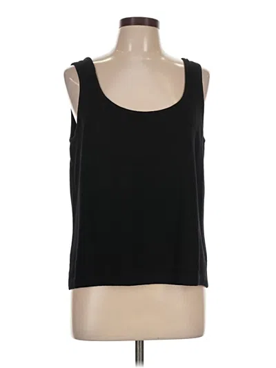 Pre-owned St John Tank Top Black Strapless Neckline Tops