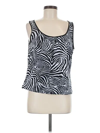 Pre-owned St John Tank Top Black Strapless Neckline Tops