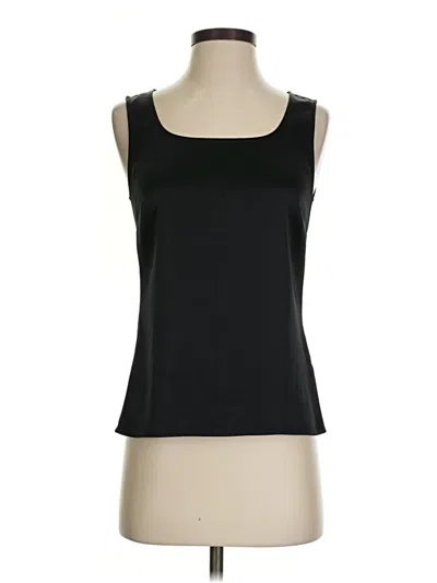 Pre-owned St John Tank Top Black Strapless Neckline Tops