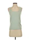 St John Tank Top Green Strapless Neckline Tops In Green