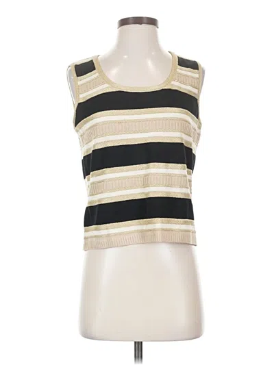 Pre-owned St John Tank Top Ivory Square Neckline Tops