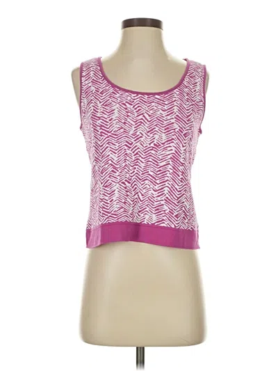 Pre-owned St John Tank Top Pink Square Neckline Tops