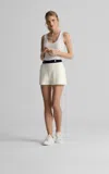 St John Tara Short In St. John X Malbon Pique Knit